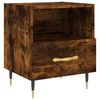 vidaXL Nočn&yacute; stol&iacute;k dymov&yacute; dub 40x35x47,5 cm kompozitn&eacute; drevo