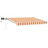 vidaXL Ručn&yacute; r&aacute;m mark&iacute;zy s LED Žlt&aacute; a oranžov&aacute; 2,5 x 2 m