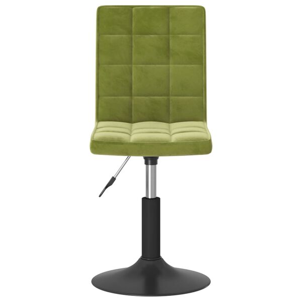 vidaXL Otočn&eacute; jed&aacute;lensk&eacute; stoličky 2 ks bledozelen&eacute; zamatov&eacute;