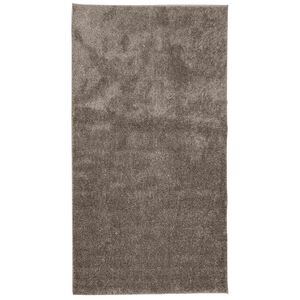 vidaXL Koberec ISTAN vysok&yacute; vlas leskl&yacute; vzhľad siv&yacute; 80x150 cm