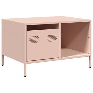 vidaXL Konferenčn&yacute; stol&iacute;k ružov&yacute; 68,5x50x43,5 cm oceľ