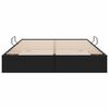 vidaXL &Uacute;ložn&aacute; posteľ s matracmi Čierna 140 x 190 cm Umel&aacute; koža