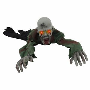 vidaXL Halloweenska dekor&aacute;cia zombie SPOOKA Zelen&aacute; 110 x 50 x 21 cm