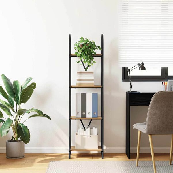 vidaXL Reg&aacute;l na knihy Remeseln&yacute; dub 40 x 30 x 146 cm Kompozitn&eacute; drevo