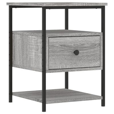 vidaXL Nočný stolík sivý dub sonoma 40x42x56 cm kompozitné drevo