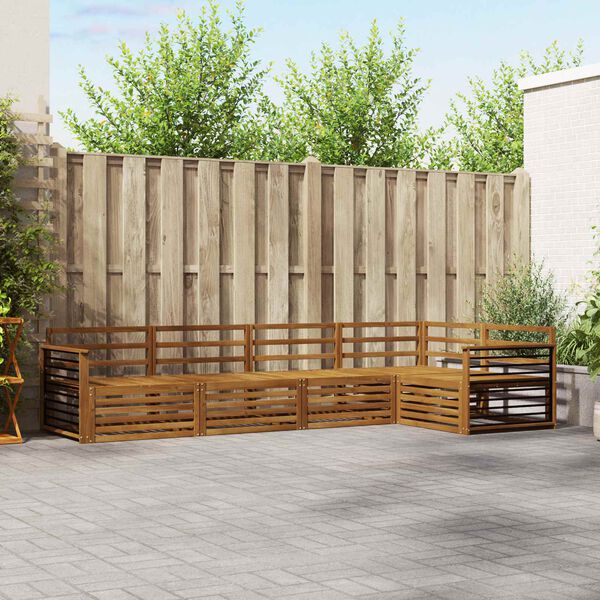 vidaXL Z&aacute;hradn&aacute; s&uacute;prava gaučov 5 pcs Pr&iacute;rodn&aacute; Pevn&eacute; ak&aacute;ciov&eacute; drevo