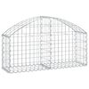 vidaXL Obl&uacute;kov&yacute; gabionov&yacute; k&ocirc;&scaron; 100x30x40/60 cm pozinkovan&eacute; železo