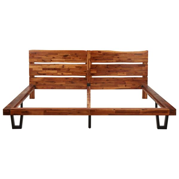 vidaXL Posteľný rám so živými okrajmi akáciový masív 200 cm