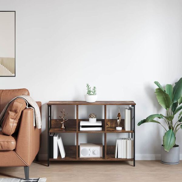 vidaXL Reg&aacute;l na knihy Dymov&aacute; dub 102 x 32 x 72,5 cm Kompozitn&eacute; drevo