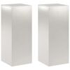 vidaXL Stojan na rastliny 2 pcs Strieborn&aacute; 40 x 40 x 100 cm Oceľ