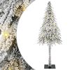vidaXL Vianočn&yacute; stromček s 150 LED-i Biela 120 cm PE a oceľ
