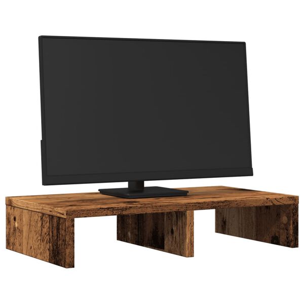 vidaXL Stojan na monitor star&eacute; drevo 50x27x10 cm kompozitn&eacute; drevo