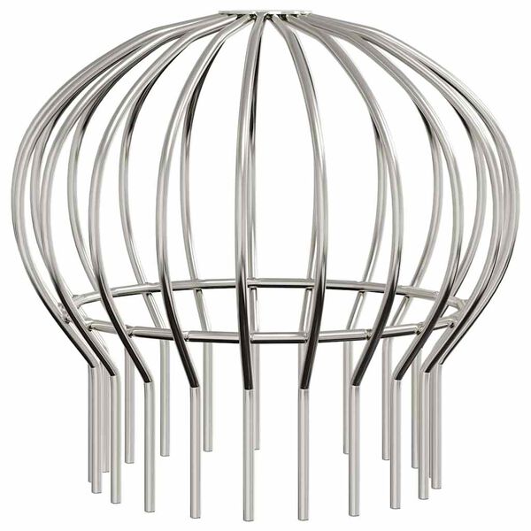 vidaXL Z&aacute;slepka na zvodov&uacute; r&uacute;rku 8 pcs Strieborn&aacute; 160 mm Nerezov&aacute; oceľ