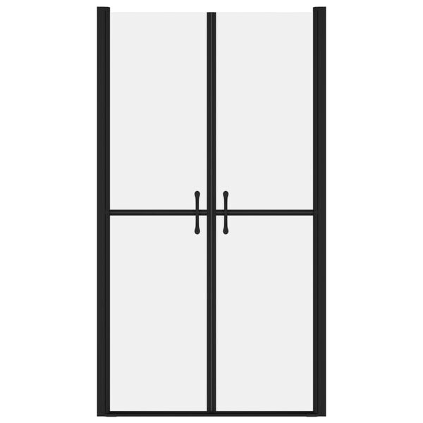 vidaXL Sprchov&eacute; dvere mliečne ESG (78-81)x190 cm