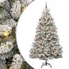 vidaXL Umel&yacute; vianočn&yacute; stromček 210 cm 300 LED Tepl&aacute; biela PVC a oceľ