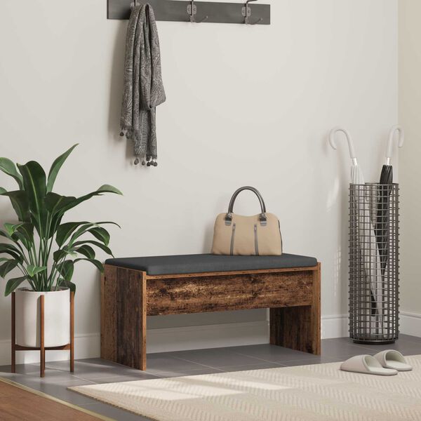 vidaXL Predsieňov&aacute; lavica s vank&uacute;&scaron;om Star&eacute; drevo 83 x 38 x 40 cm