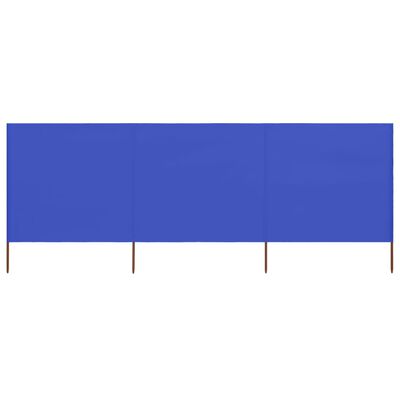 vidaXL 3-panelová zábrana proti vetru látková 400x160 cm azúrovo-modrá