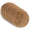 vidaXL Poťah na podložku 6 ks HEERLEN Sivohned&aacute; Priem. 60 cm PV fleece