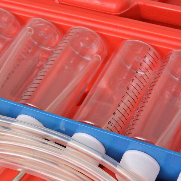 vidaXL Naftový prietokomer a sada adaptérov pre Common Rail 8-valec