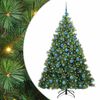 vidaXL Umel&yacute; vianočn&yacute; stromček s 300 LED-i Zelen&aacute; 180 cm PE a PVC