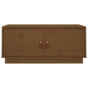 vidaXL Konferenčn&yacute; stol&iacute;k medovo-hned&yacute; 80x50x35 cm borovicov&yacute; mas&iacute;v