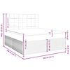 vidaXL Boxspring posteľ s matracom tmavohned&aacute; 200x200 cm l&aacute;tka