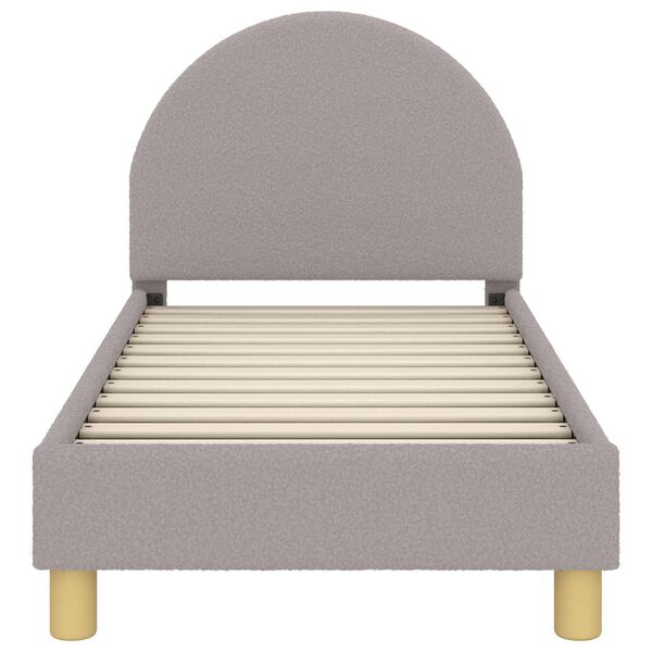 vidaXL R&aacute;m detskej postele s čelom Svetlosiv&aacute; 70 x 140 cm