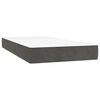 vidaXL Boxspring posteľ s matracom, tmavosiv&aacute; 120x190 cm, zamat