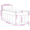 vidaXL Posteľn&yacute; r&aacute;m boxsping s matracom bledosiv&yacute; 80x200 cm l&aacute;tka