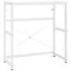 vidaXL R&aacute;m na um&yacute;vadlo biely 79x38x83 cm železo