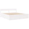 vidaXL Posteľ so z&aacute;suvkami a matracom biela 180x200cm mas&iacute;vna borovica
