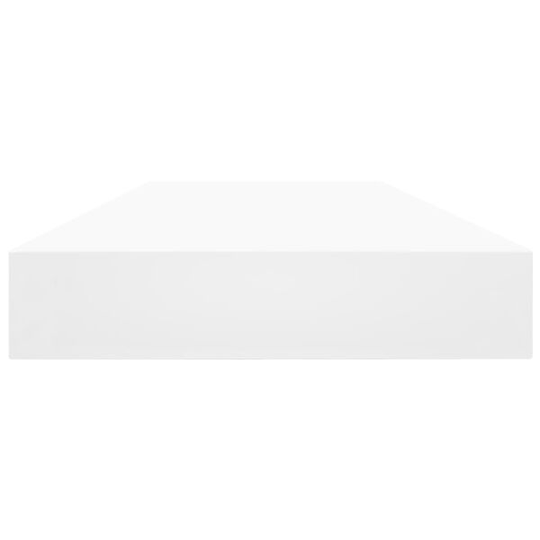 vidaXL Pr&iacute;davn&eacute; police 8 ks, biele 100x10x1,5 cm, drevotrieska