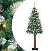 vidaXL &Uacute;zky vianočn&yacute; stromček s 300 LED-i so stojanom Zelen&aacute; 180 cm
