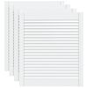 vidaXL Lamelov&eacute; dvierka na skrinku 4 ks, biele 69x59,4 cm, borovica