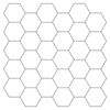 vidaXL Hexag&oacute;nov&aacute; dlažba 10 ks Biela &scaron;ed&aacute; 30 x 30 cm Polyuret&aacute;n a PET