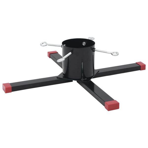 vidaXL Stojan na vianočn&yacute; stromček čierny 61x61x15,5 cm