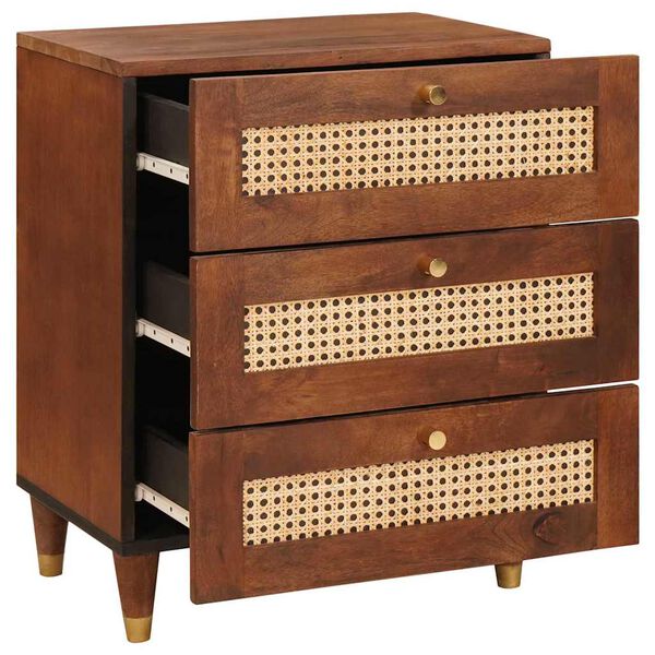 vidaXL Nočn&eacute; stol&iacute;ky so z&aacute;suvkou 50 x 33 x 62 cm Mas&iacute;vne mango drevo