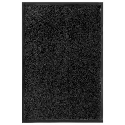 vidaXL Rohožka, prateľná, čierna 40x60 cm