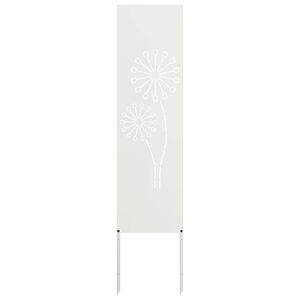 vidaXL Z&aacute;hradn&aacute; clona na s&uacute;kromie Rezac&iacute; Biela 32 x 140 cm
