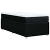 vidaXL Boxspring posteľ s matracom čierna 100x200 cm l&aacute;tka