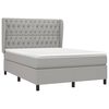 vidaXL Boxspring posteľ s matracom bledosiv&yacute; 140x190 cm l&aacute;tka