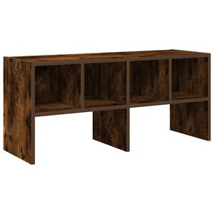 vidaXL Reg&aacute;l na top&aacute;nky stohovateľn&eacute; tmav&yacute; dub 89,5x30x40 cm