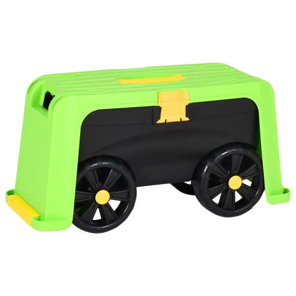 vidaXL Z&aacute;hradn&aacute; stolička 4 v 1 s ko&scaron;om 58,5x24x29,5 cm polypropyl&eacute;n