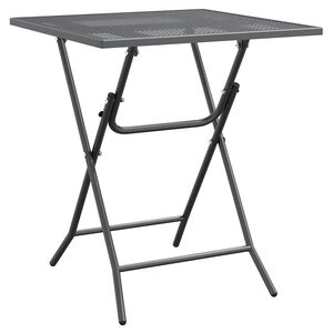 vidaXL Z&aacute;hradn&yacute; st&ocirc;l 60x60x72 cm sieťovina expandovan&yacute; kov antracit