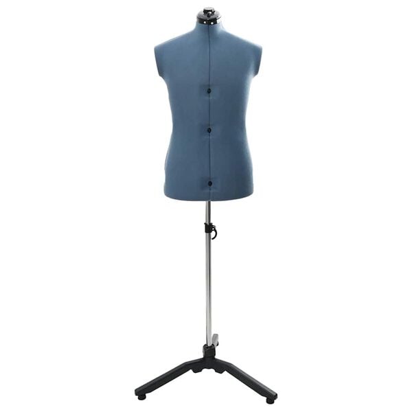 vidaXL Nastaviteľný formulár šiat pre ženy Modrá 37.5-45.5 palca látka