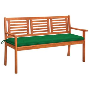 vidaXL 3-miestna z&aacute;hradn&aacute; lavica s vank&uacute;&scaron;om 150 cm eukalyptov&yacute; mas&iacute;v