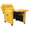 vidaXL Mas&aacute;žne kreslo, svetložlt&eacute;, l&aacute;tka