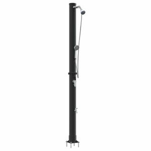 vidaXL Exteri&eacute;rov&aacute; slnečn&aacute; sprcha 20 l PVC a hlin&iacute;k Čierna