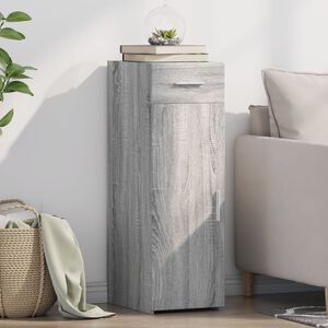 vidaXL Komoda siv&yacute; dub sonoma 30x42,5x93 cm kompozitn&eacute; drevo