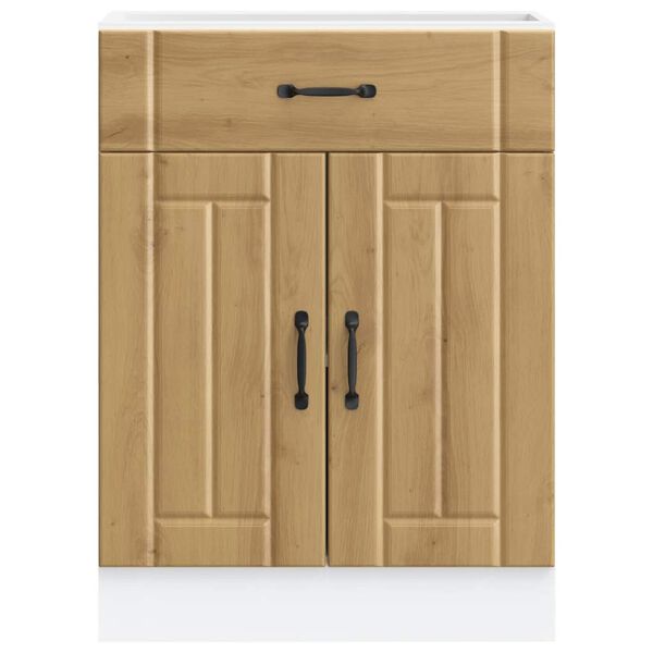 vidaXL Kuchynsk&aacute; spodn&aacute; skrinka Lucca, dub artisan, kompozitn&eacute; drevo